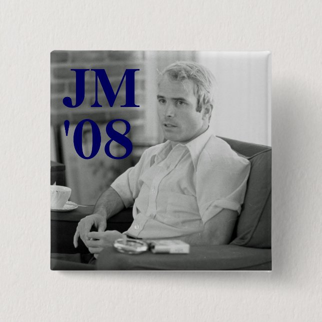 JM, '08 15 CM SQUARE BADGE (Front)
