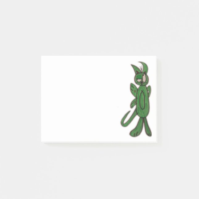JMCdesign Green Dog Post-it® Notes 4 x 3 (Front)