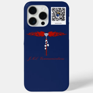 JML Communications Tower Logo & Joe's dot.card iPhone 15 Pro Max Case