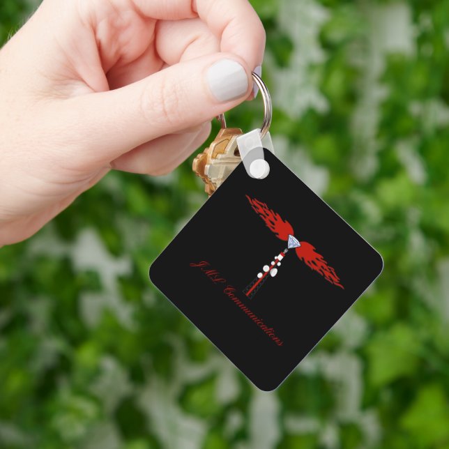 JML Communications Tower Logo Key Ring (Hand)
