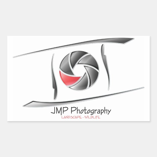 JMP Photography sticker rectangle (Front)