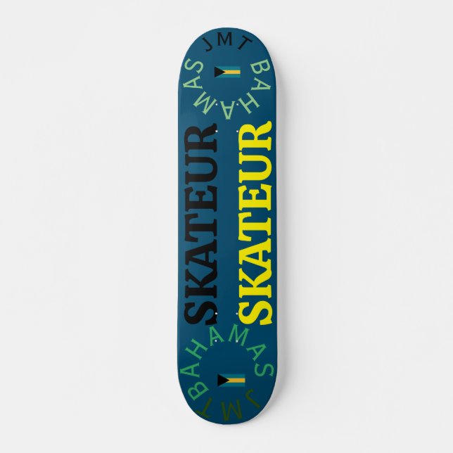 JMT BAHAMAS  7 3/4" Skateboard Deck (Front)