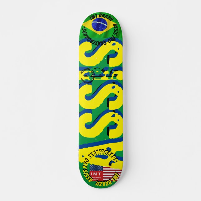 JMT BRAZIL  ASSIS  PRO 7 3/4" Skateboard Deck (Front)