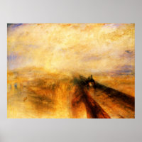 JMW Turner Rain Steam and Speed Poster