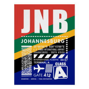 JNB Johannesburg Airport Poster