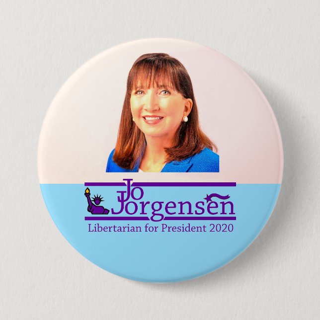 Jo Jorgansen for President 2020 7.5 Cm Round Badge (Front)