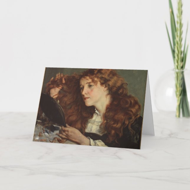 Jo, the Beautiful Irish Girl (by Gustave Courbet) Card (Front)