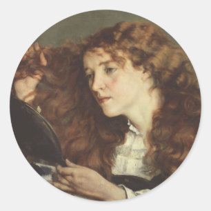 Jo, the Beautiful Irishwoman Classic Round Sticker