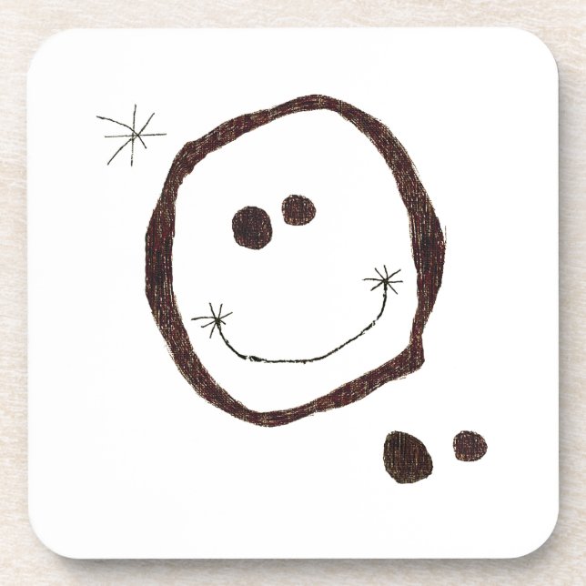 joan miro happy face coaster (Front)