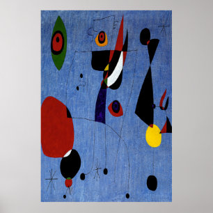 joan miro paintings art, abstract art poster