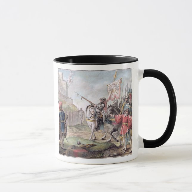 Joan of Arc (1412-31) Orders the English to Leave Mug (Right)