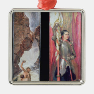 Joan of Arc, 1890s Metal Ornament