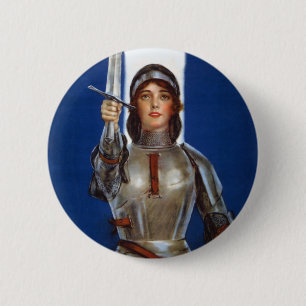 Joan of Arc 6 Cm Round Badge