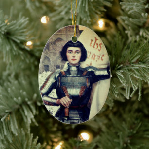 Joan of Arc (Albert Lynch illustration) Ceramic Ornament