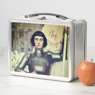 Joan of Arc (Albert Lynch illustration) Metal Lunch Box