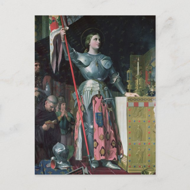 Joan of Arc  at the Coronation of King Charles Postcard (Front)