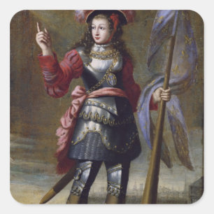 Joan of Arc  Before Orleans Square Sticker