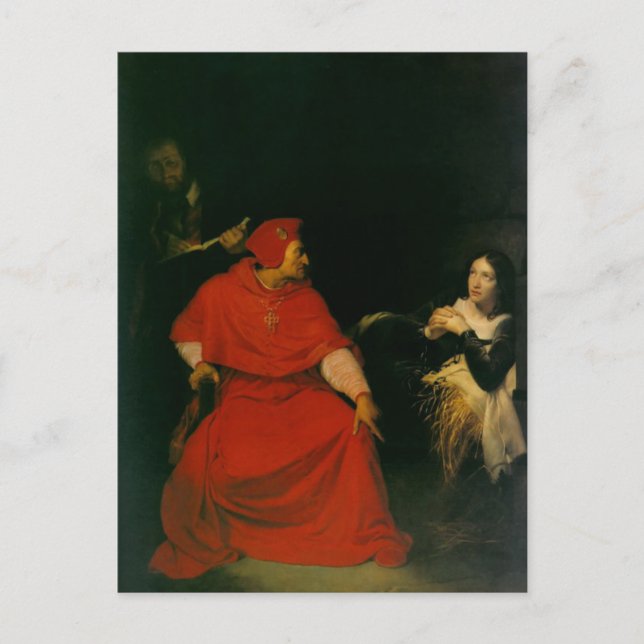 'Joan of Arc Being Interrogated' Postcard (Front)