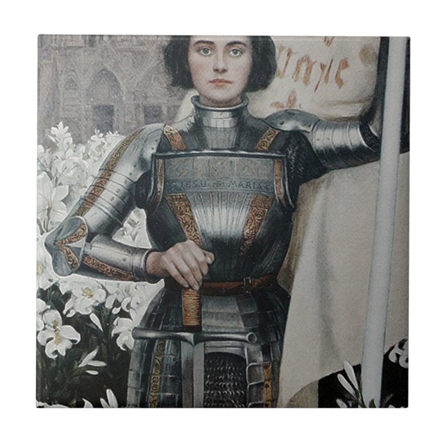 Joan of Arc by Albert Lynch Tile (Front)