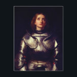 Joan of Arc by John Everett Millais Postcard<br><div class="desc">Detail of the painting - Joan of Arc by John Everett Millais. Joan of Arc (French: Jeanne d'Arc/ Middle French: Jehanne Darc; c. 1412 – 30 May 1431) is a patron saint of France, honoured as a defender of the French nation for her role in the siege of Orléans and her...</div>