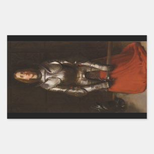 Joan of Arc c. 1865 by John Everett Millais Rectangular Sticker