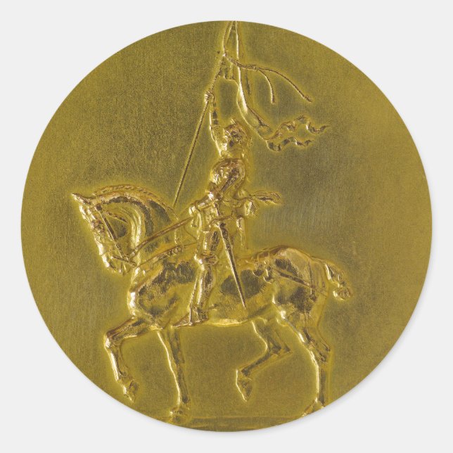 Joan of Arc Classic Round Sticker (Front)