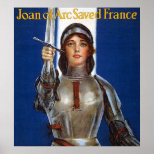 Joan of Arc French Heroine Knight National Hero Poster