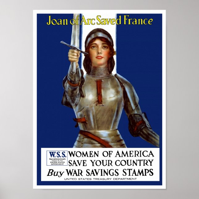 Joan of Arc Saved France Poster (Front)