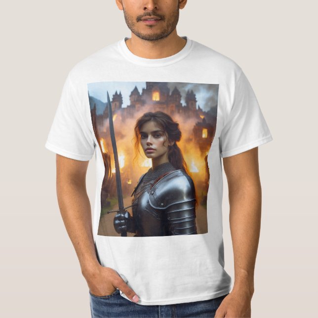 Joan of Arc: The Heroin of France T-Shirt (Front)