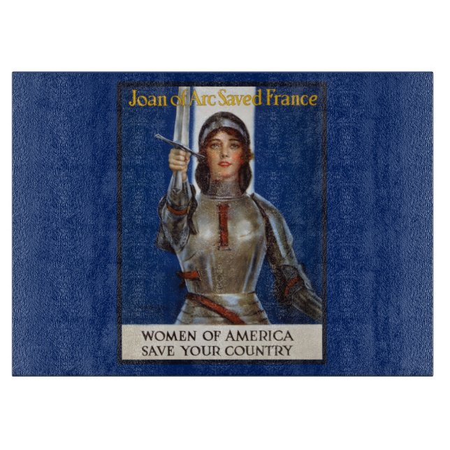 Joan of Arc: The Maid of Orleans, Knight Heroine Cutting Board (Front)