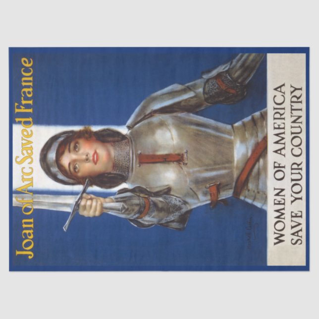Joan of Arc: The Maid of Orleans, Knight Heroine Tissue Paper (Front)