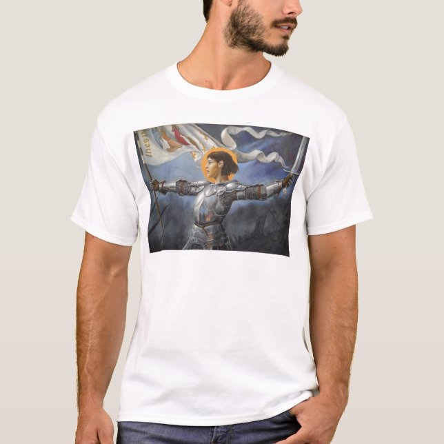Joan of Arc with banner T-Shirt (Front)