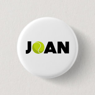 Joan Tennis 3 Cm Round Badge