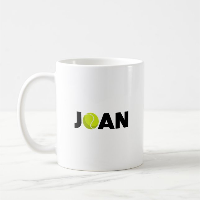 Joan Tennis Coffee Mug (Left)