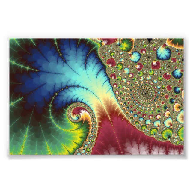 Joanie 50 Fractal Art Photo Print (Front)