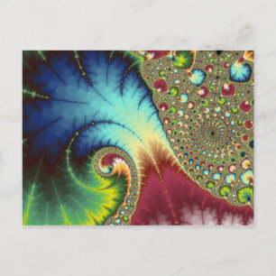 Joanie 50 Fractal Art Postcard