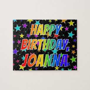 "JOANNA" First Name, Fun "HAPPY BIRTHDAY" Jigsaw Puzzle