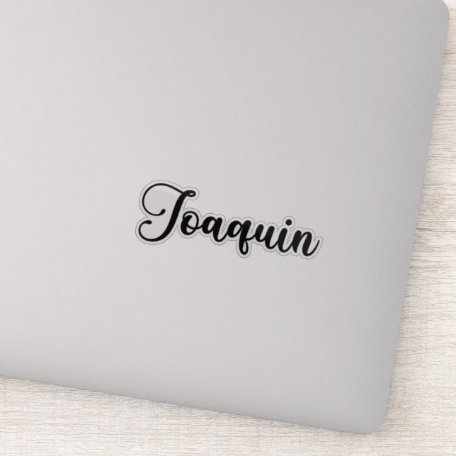 Joaquin Name - Handwritten Calligraphy (Detail)