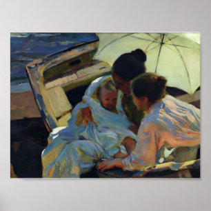 Joaquín Sorolla- After the Bath Poster