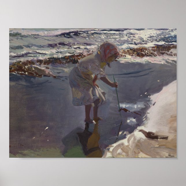 Joaquin Sorolla - Buscando Mariscos Poster (Front)