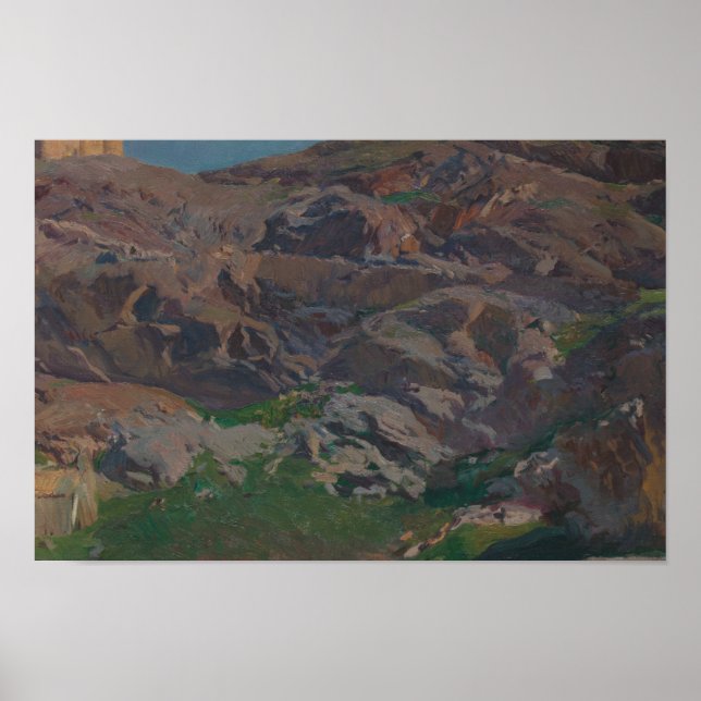 Joaquin Sorolla - Castle of San Servando, Toledo Poster (Front)