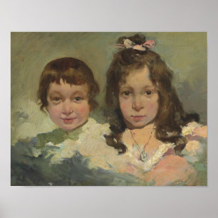 Joaquin Sorolla - María and Joaquín Poster