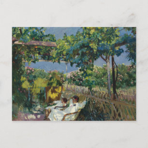 Joaquin Sorolla - Siesta in the Garden Postcard