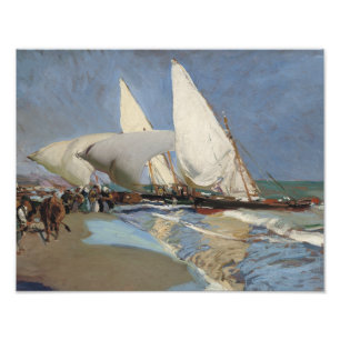 Joaquin Sorolla - The Beach at Valencia Photo Print
