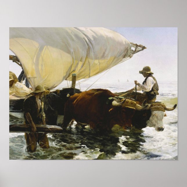 Joaquin Sorolla - The Return from Fishing Poster (Front)