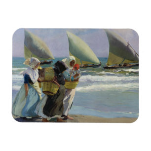 Joaquin Sorolla - The Three Sails Magnet