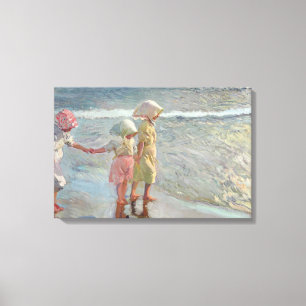 Joaquin Sorolla - The Three Sisters Canvas Print