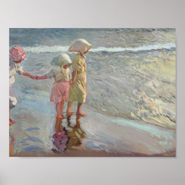 Joaquin Sorolla - The Three Sisters Poster (Front)