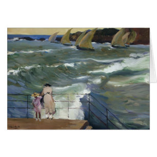 Joaquín Sorolla- The Waves at San Sebastian