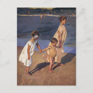 Joaquín Sorolla- To the Water, Valencia Postcard